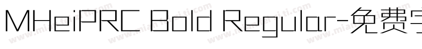 MHeiPRC Bold Regular字体转换